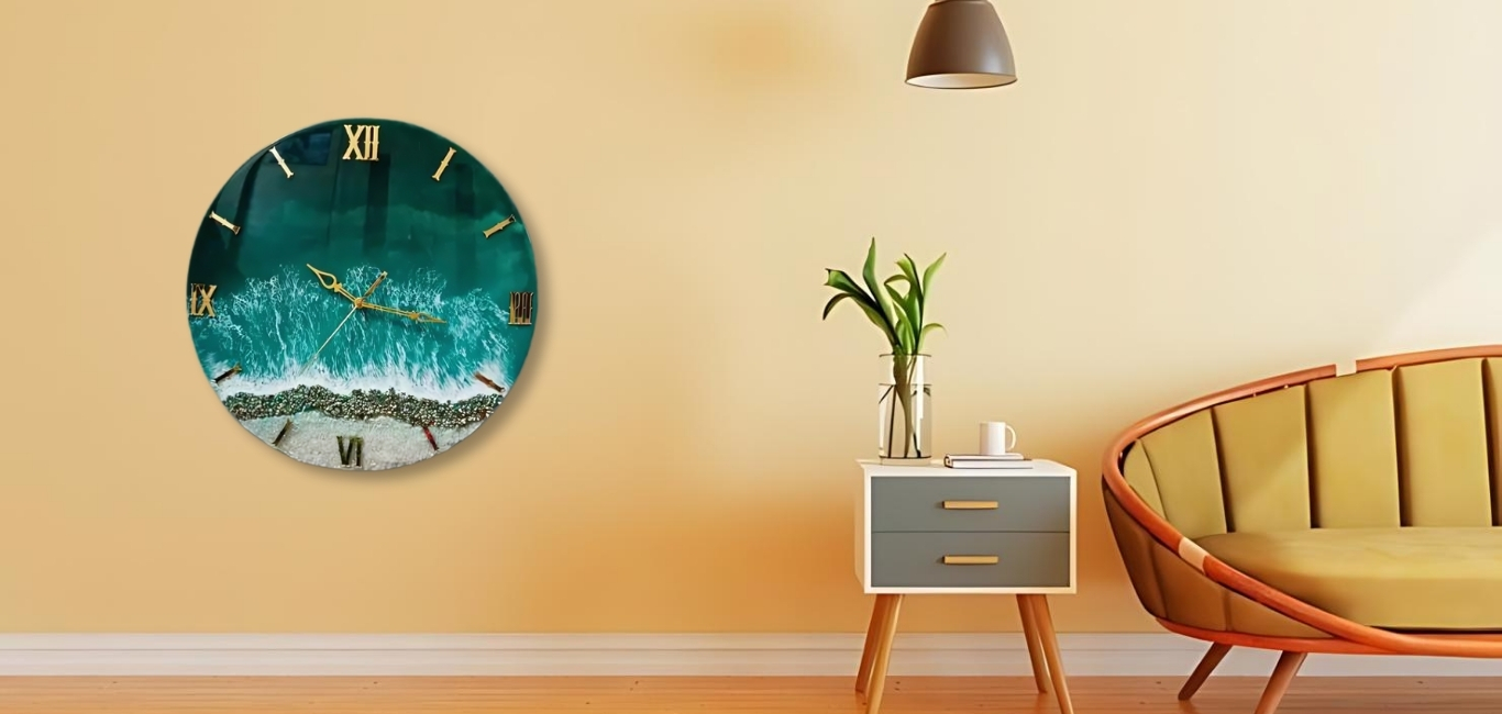 Resin-Clock-Homer