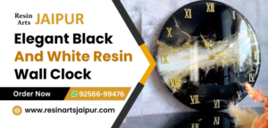 Aesthetic-Black-Golden-resin-Analog-wall-clock